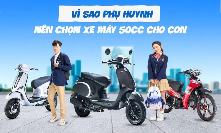 Hướng Dẫn Chọn Mua Xe Máy 50cc Dành Cho Bậc Phụ Huynh 1 Lựa chọn thương hiệu xe máy 50cc uy tín